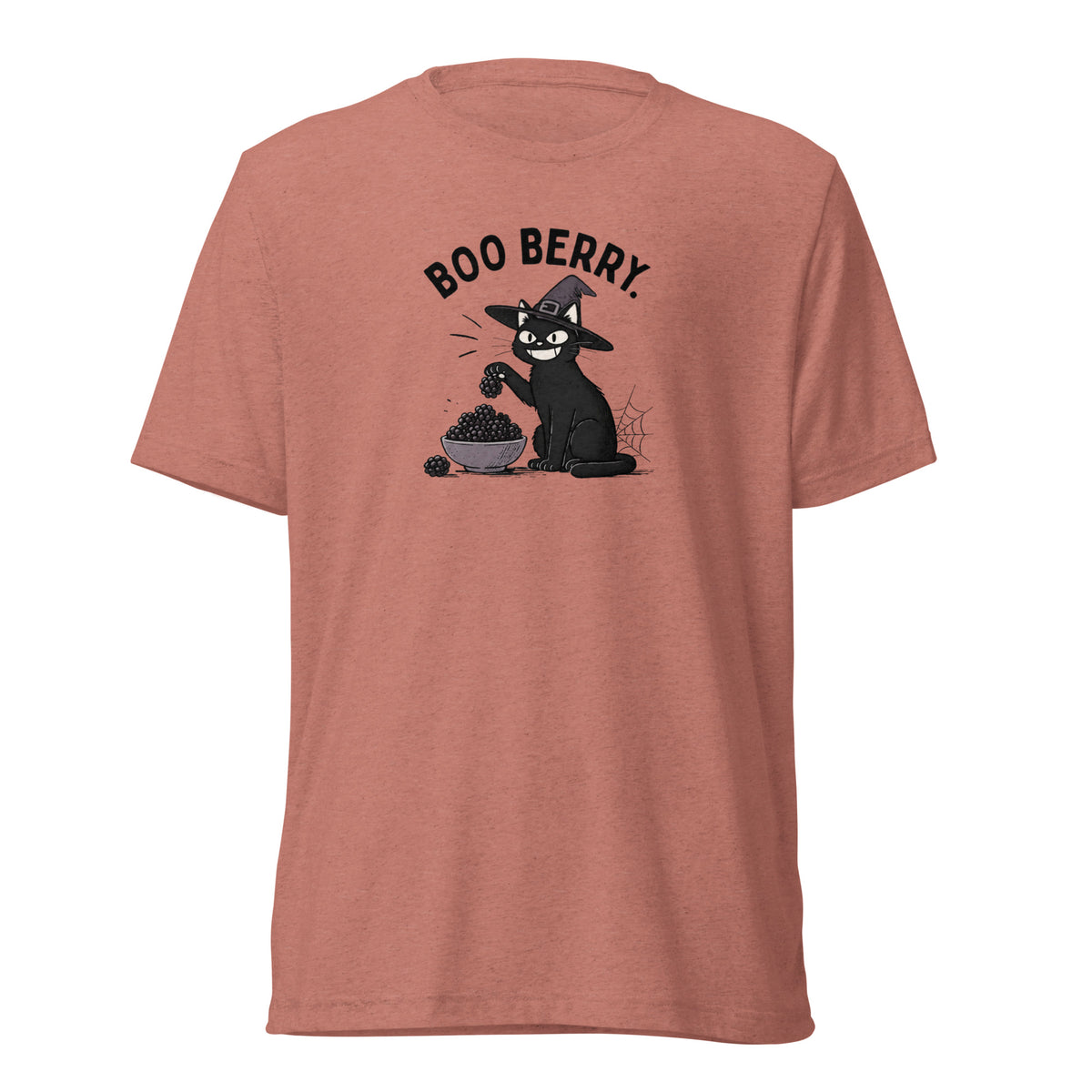 Boo Berry T-Shirt in Mauve Triblend, front