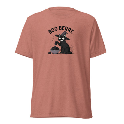 Boo Berry T-Shirt in Mauve Triblend, front