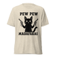 Pew Pew Madafakas Lightweight T-Shirt - Oatmeal Triblend