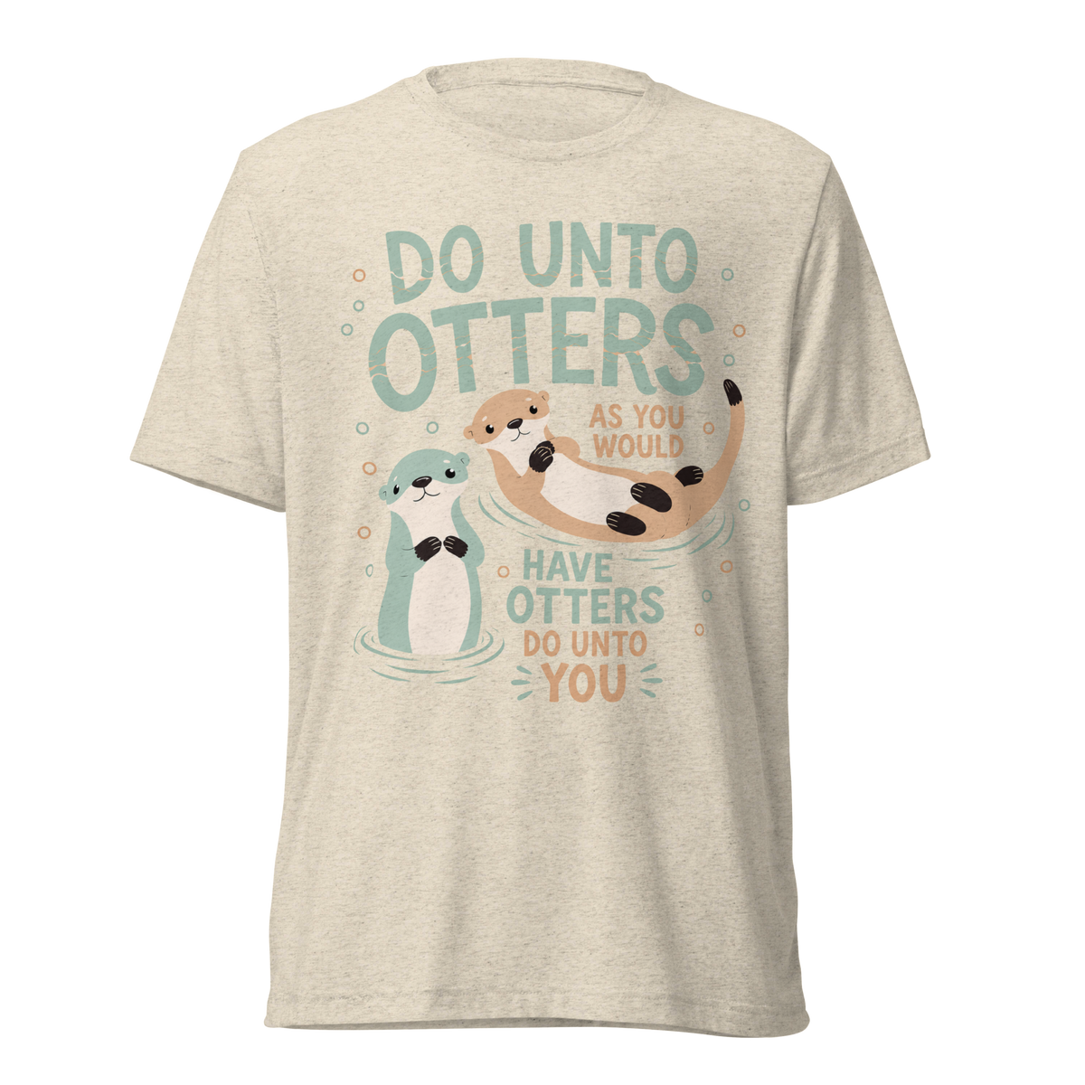 Do Unto Otters Lightweight T-Shirt - Oatmeal Triblend