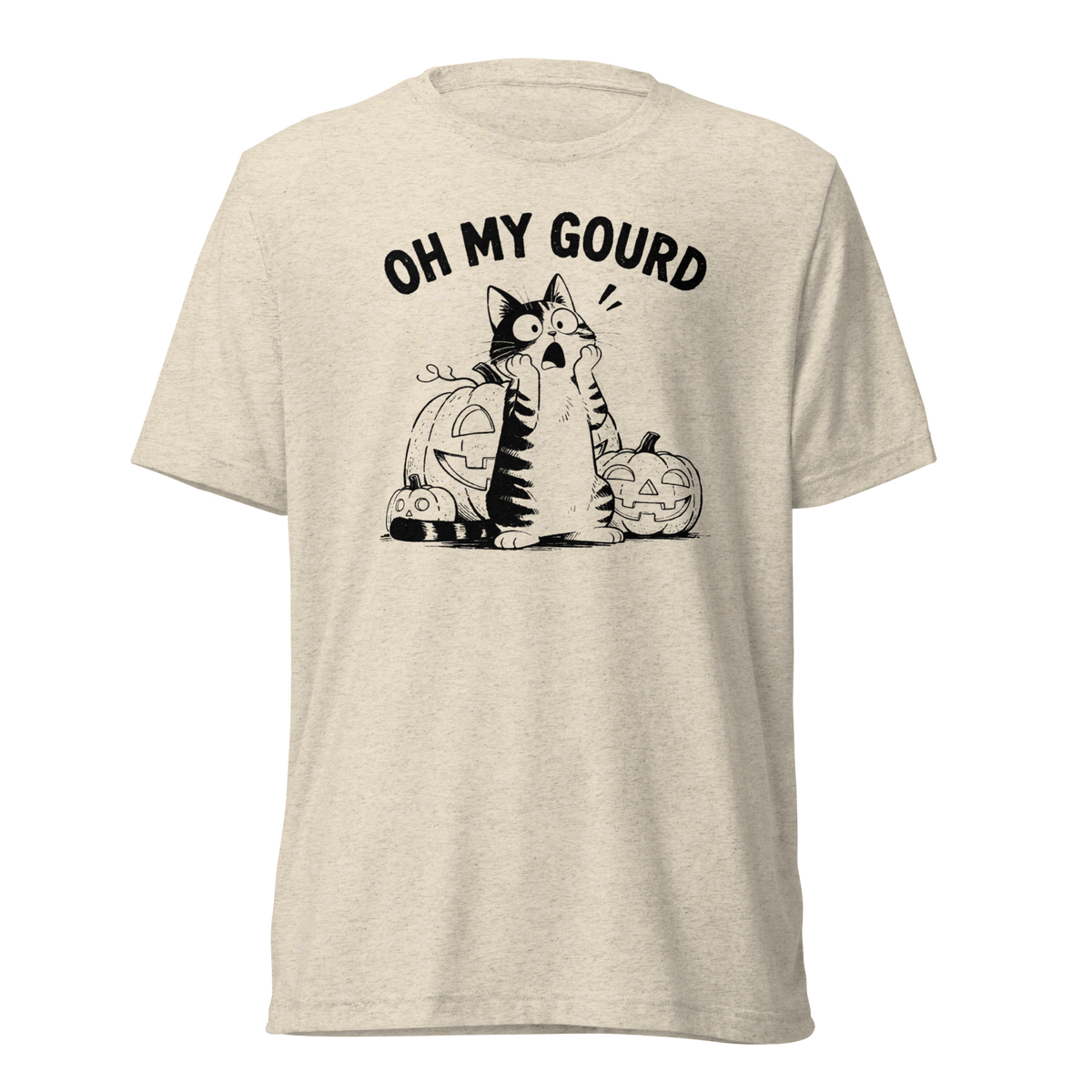 Oh My Gourd Lightweight T-Shirt - Oatmeal Triblend