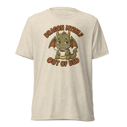 Dragon Myself Out of Bed Lightweight T-Shirt - Oatmeal Triblend