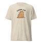 Chonk Cat T-Shirt in Oatmeal Triblend, front