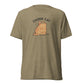 Chonk Cat T-Shirt in Olive Triblend, front