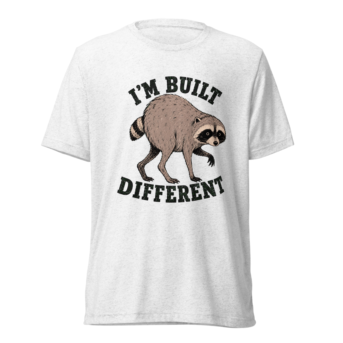 Jimothy: I'm Built Different Lightweight T-Shirt - Solid White Triblend