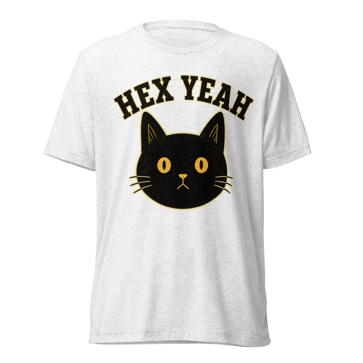 Hex Yeah Lightweight T-Shirt - Solid White Triblend