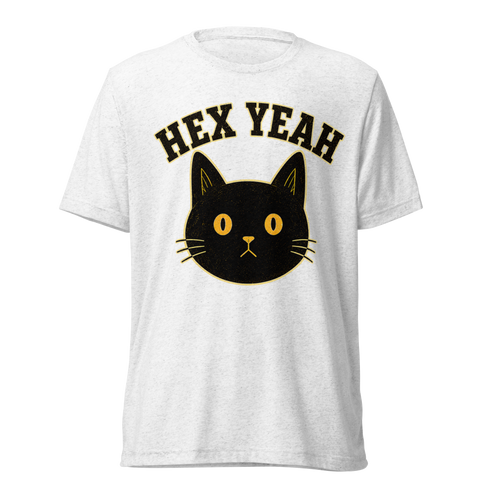 Hex Yeah Lightweight T-Shirt - Solid White Triblend