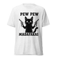 Pew Pew Madafakas Lightweight T-Shirt - Solid White Triblend