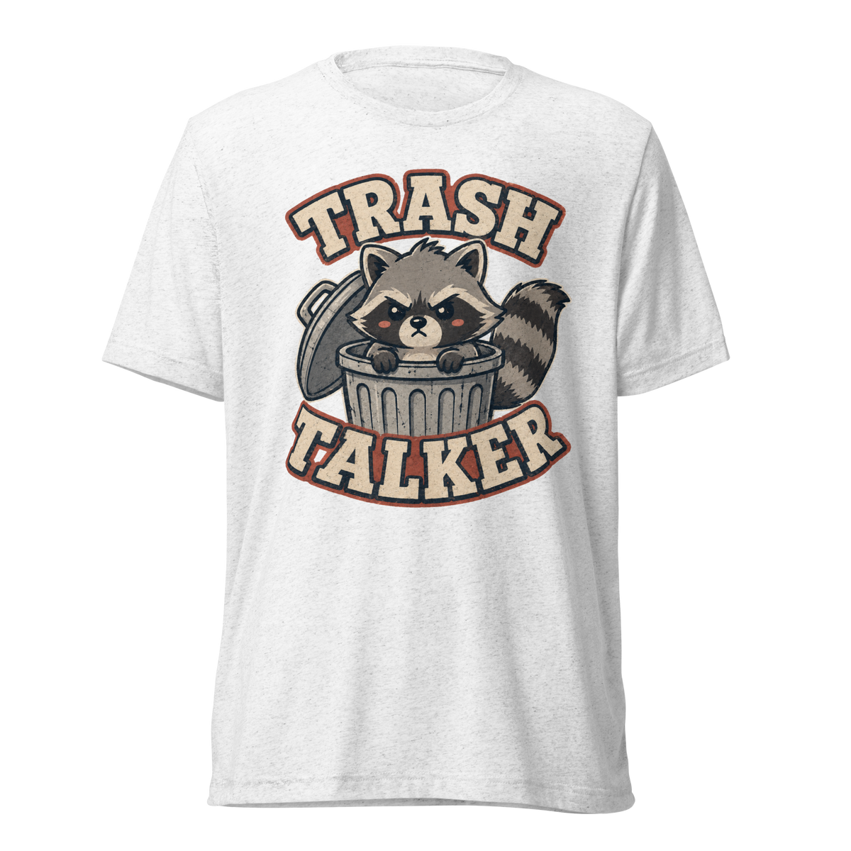 Trash Talker Lightweight T-Shirt - Solid White Triblend