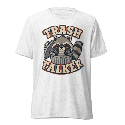 Trash Talker Lightweight T-Shirt - Solid White Triblend