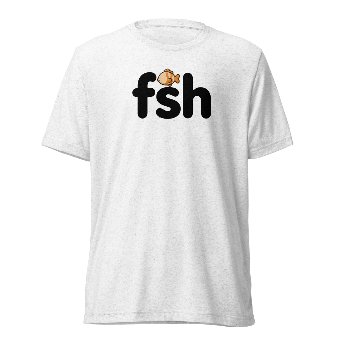 What Do You Call a Fish With No Eye? Lightweight T-Shirt - Solid White Triblend