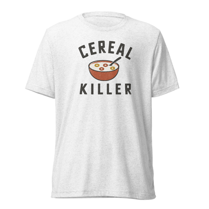 Cereal Killer Lightweight T-Shirt - Solid White Triblend