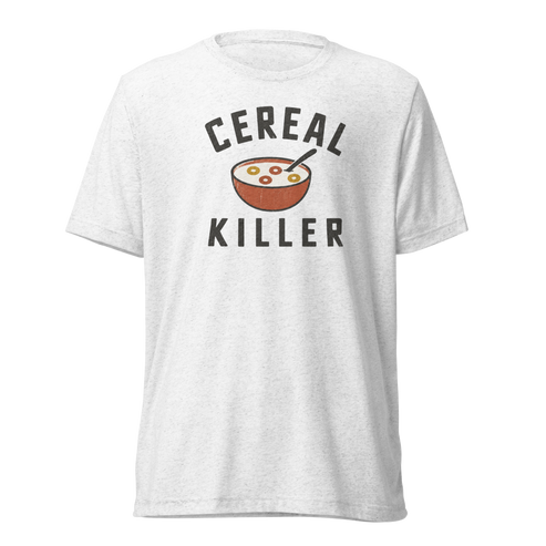 Cereal Killer Lightweight T-Shirt - Solid White Triblend