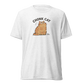 Chonk Cat T-Shirt in Solid White Triblend, front