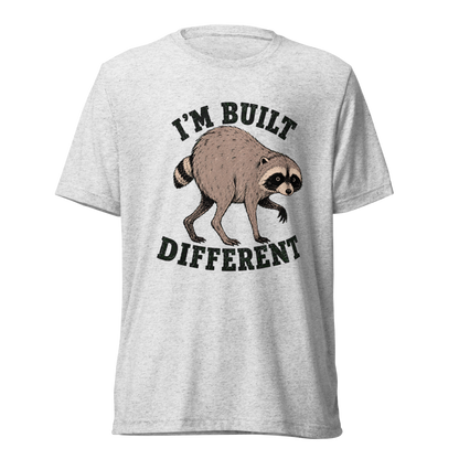 Jimothy: I'm Built Different Lightweight T-Shirt - White Fleck Triblend