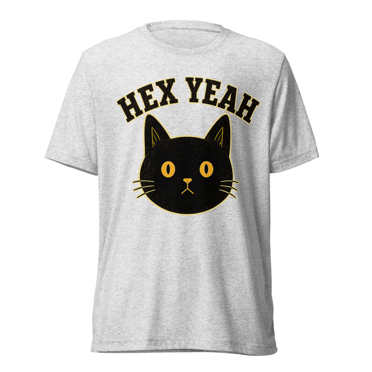 Hex Yeah Lightweight T-Shirt - White Fleck Triblend