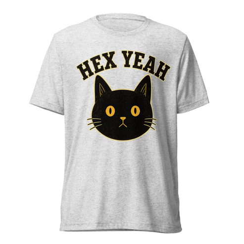 Hex Yeah Lightweight T-Shirt - White Fleck Triblend