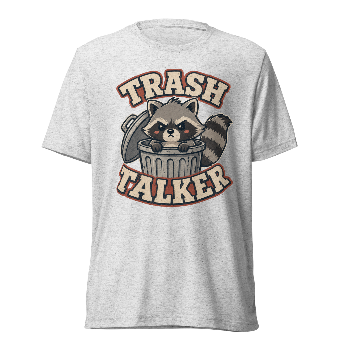 Trash Talker Lightweight T-Shirt - White Fleck Triblend