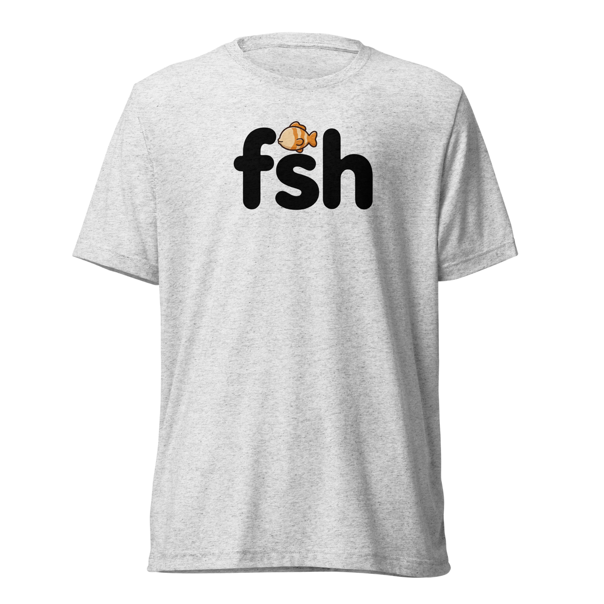 What Do You Call a Fish With No Eye? Lightweight T-Shirt - White Fleck Triblend