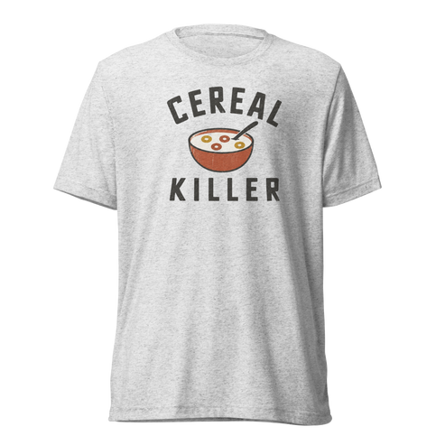 Cereal Killer Lightweight T-Shirt - White Fleck Triblend