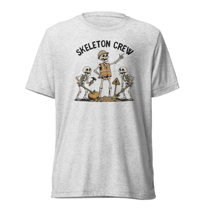 Skeleton Crew Lightweight T-Shirt - White Fleck Triblend