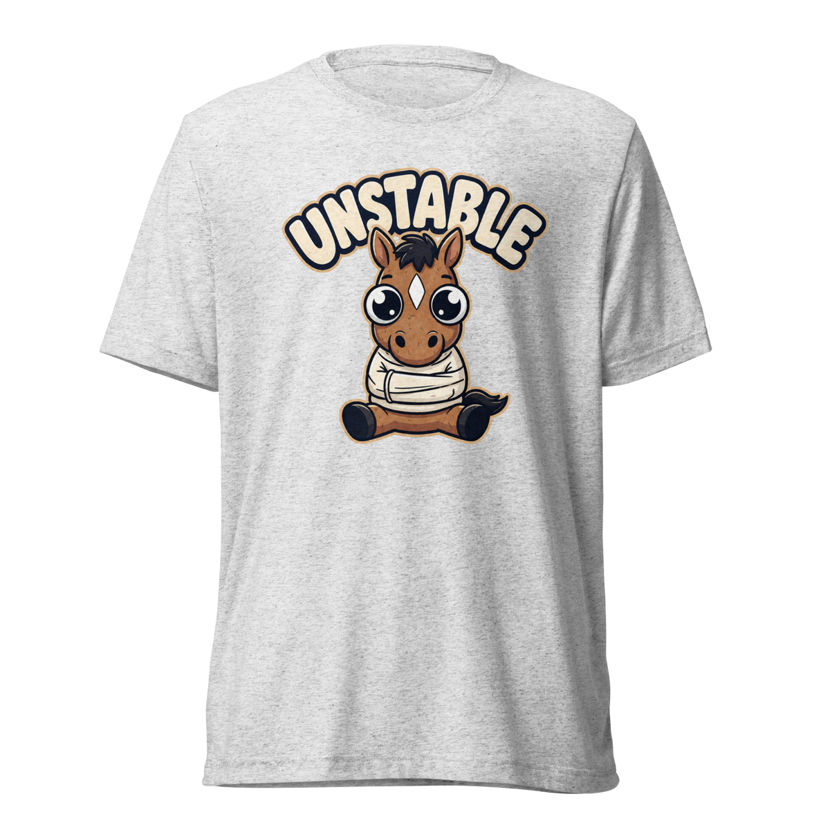 Unstable Lightweight T-Shirt - White Fleck Triblend