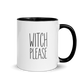 Witch, Please Colored Mug – Black 11 oz, handle on right
