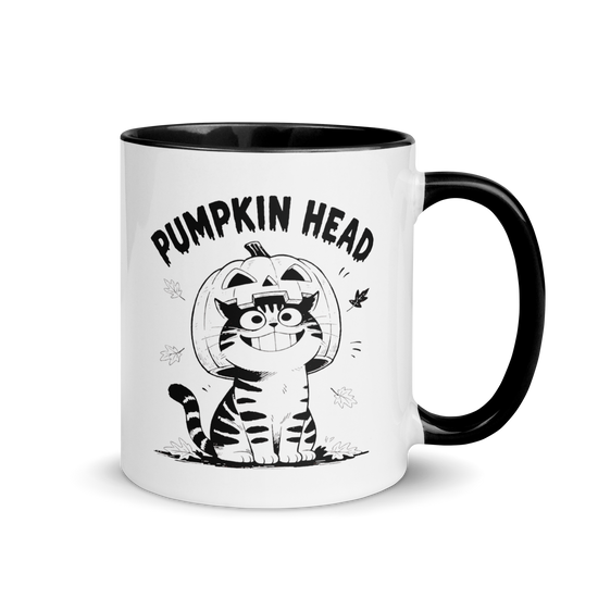 Pumpkin Head Colored Mug