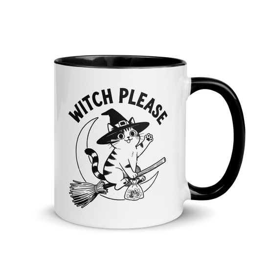 Witch, Please (Cat) Colored Mug