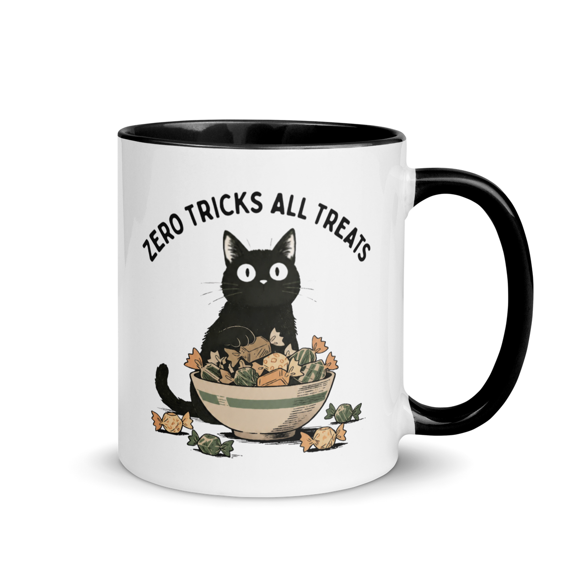 Zero Tricks All Treats Colored Mug