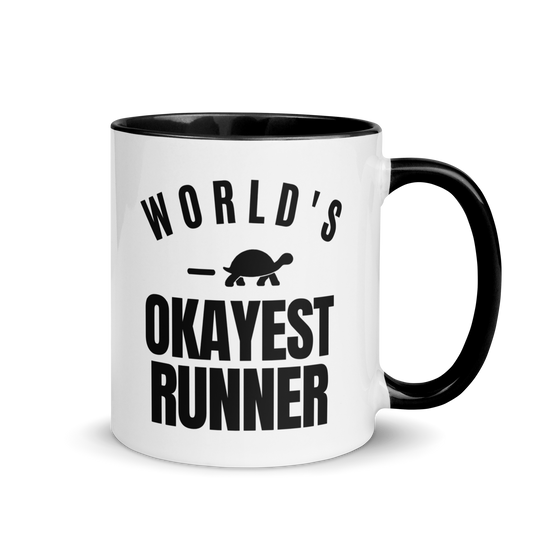 World's Okayest Runner Colored Mug