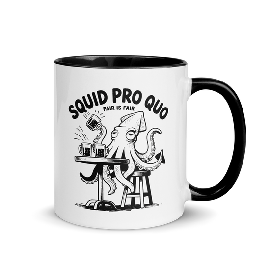 Squid Pro Quo Colored Mug