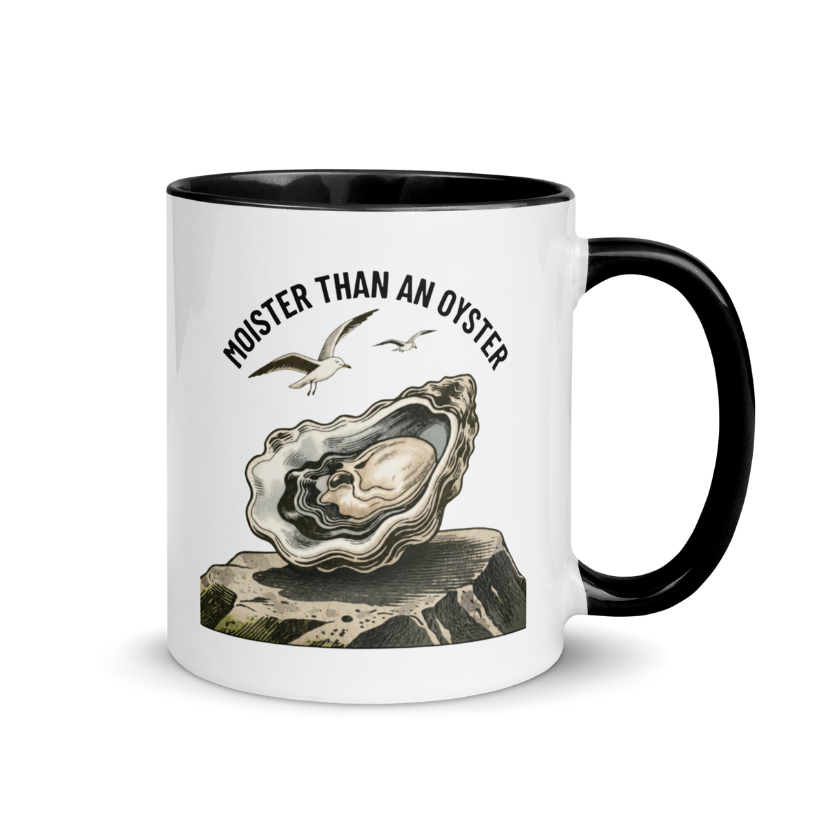 Moister Than an Oyster Colored Mug