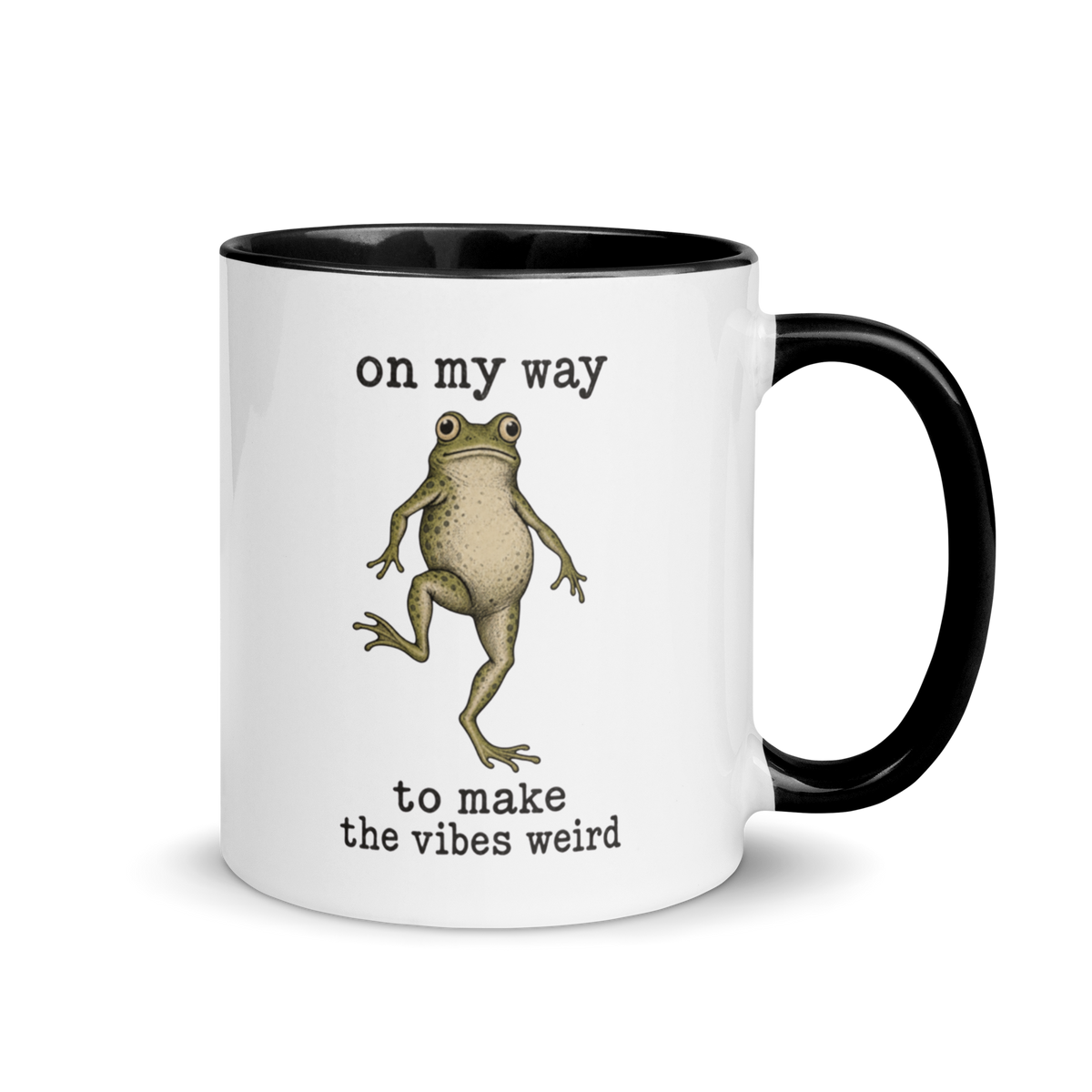 On My Way to Make the Vibes Weird Colored Mug