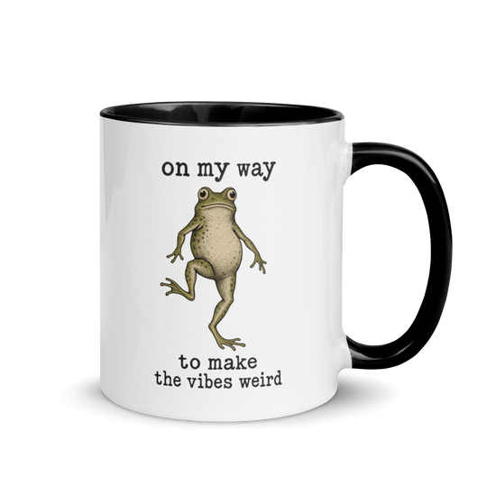On My Way to Make the Vibes Weird Colored Mug