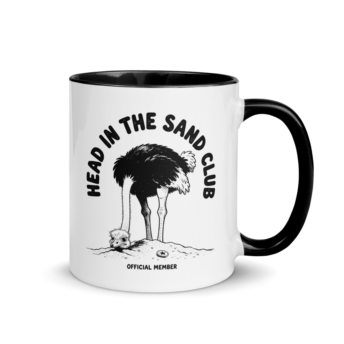 Head in the Sand Club Colored Mug