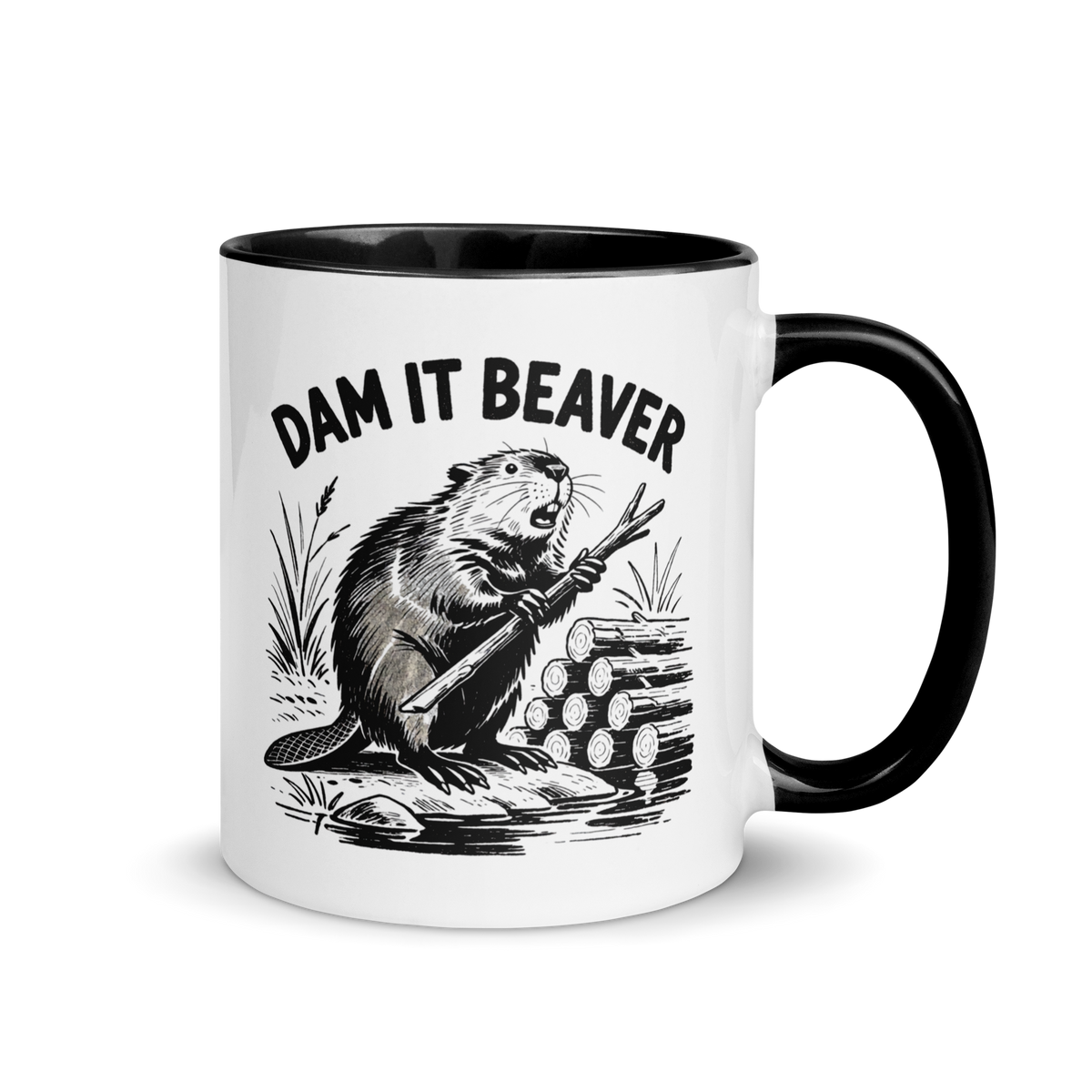 Dam It Beaver Colored Mug