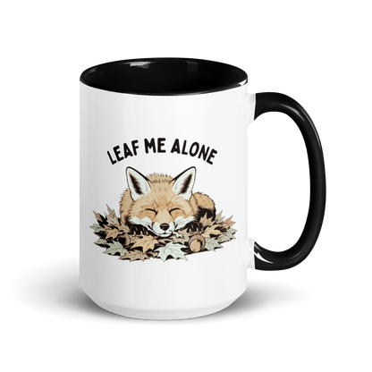 Leaf Me Alone (Fox) Colored Mug