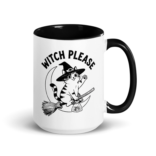 Witch, Please (Cat) Colored Mug