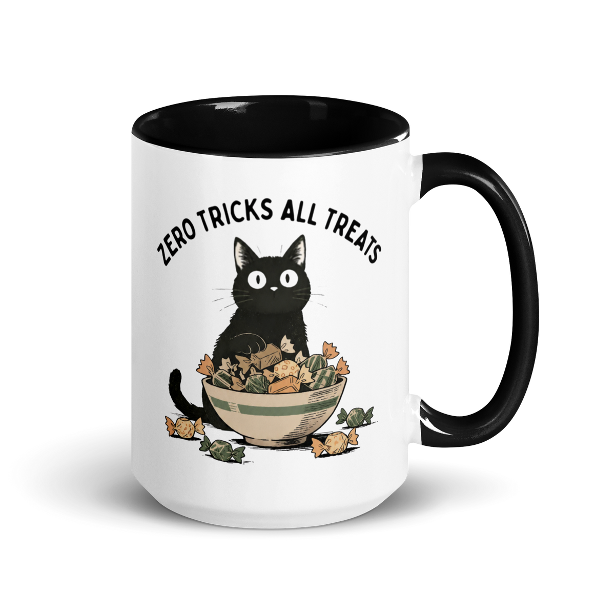 Zero Tricks All Treats Colored Mug