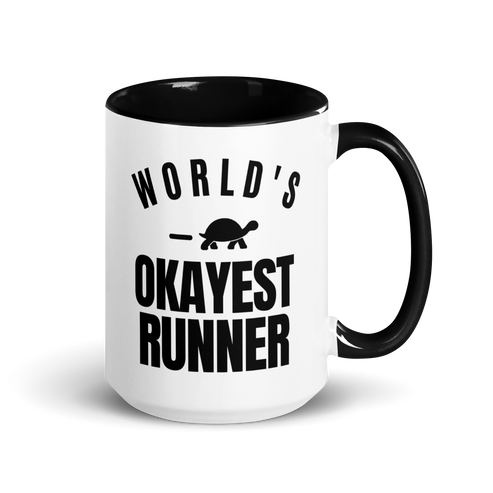 World's Okayest Runner Colored Mug
