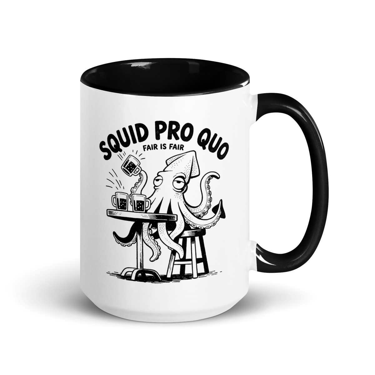 Squid Pro Quo Colored Mug