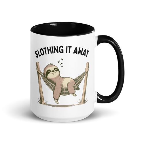 Slothing It Away Colored Mug