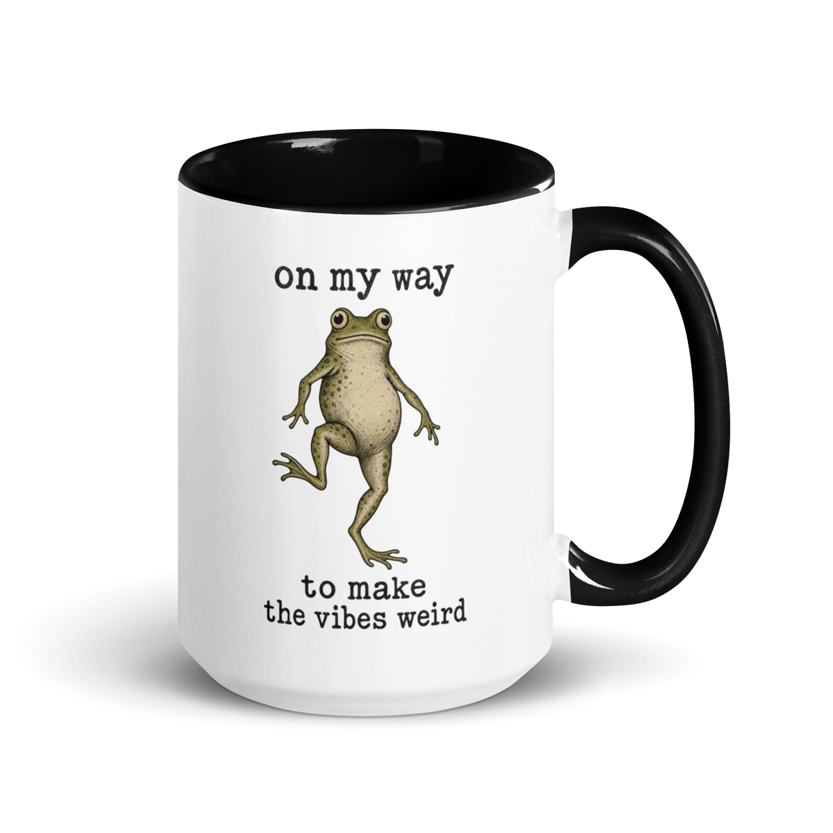 On My Way to Make the Vibes Weird Colored Mug
