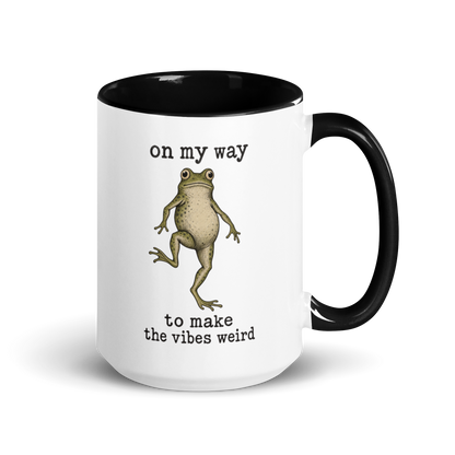 On My Way to Make the Vibes Weird Colored Mug