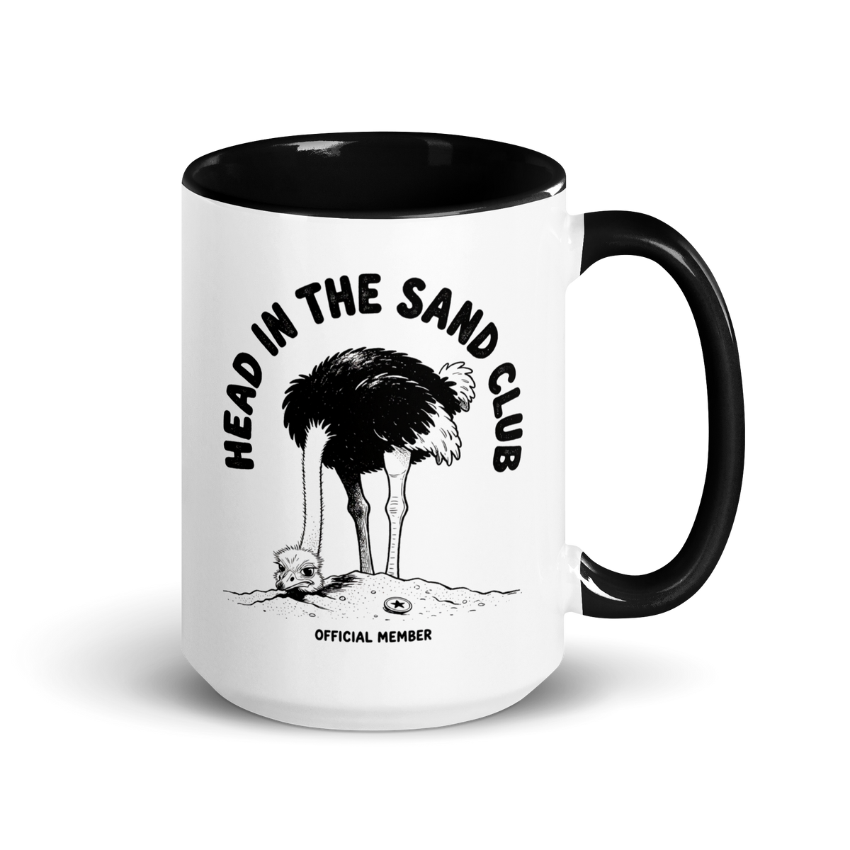 Head in the Sand Club Colored Mug