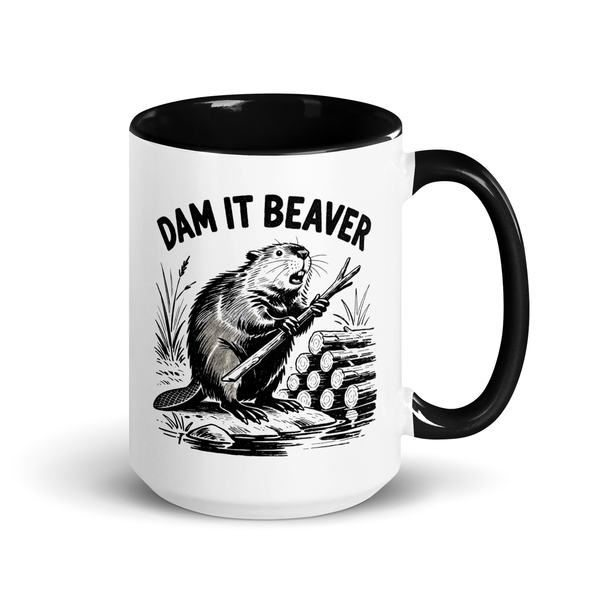 Dam It Beaver Colored Mug