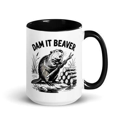 Dam It Beaver Colored Mug