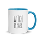 Witch, Please Colored Mug – Blue 11 oz, handle on right