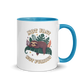 Not Fast Not Furious Colored Mug – Blue 11 oz, handle on right